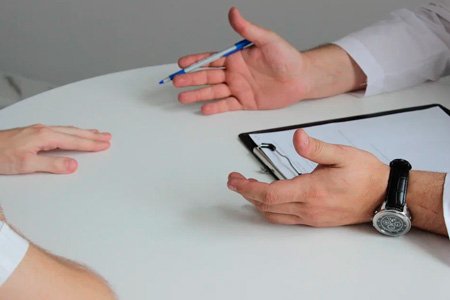 Пациент на приеме у врача